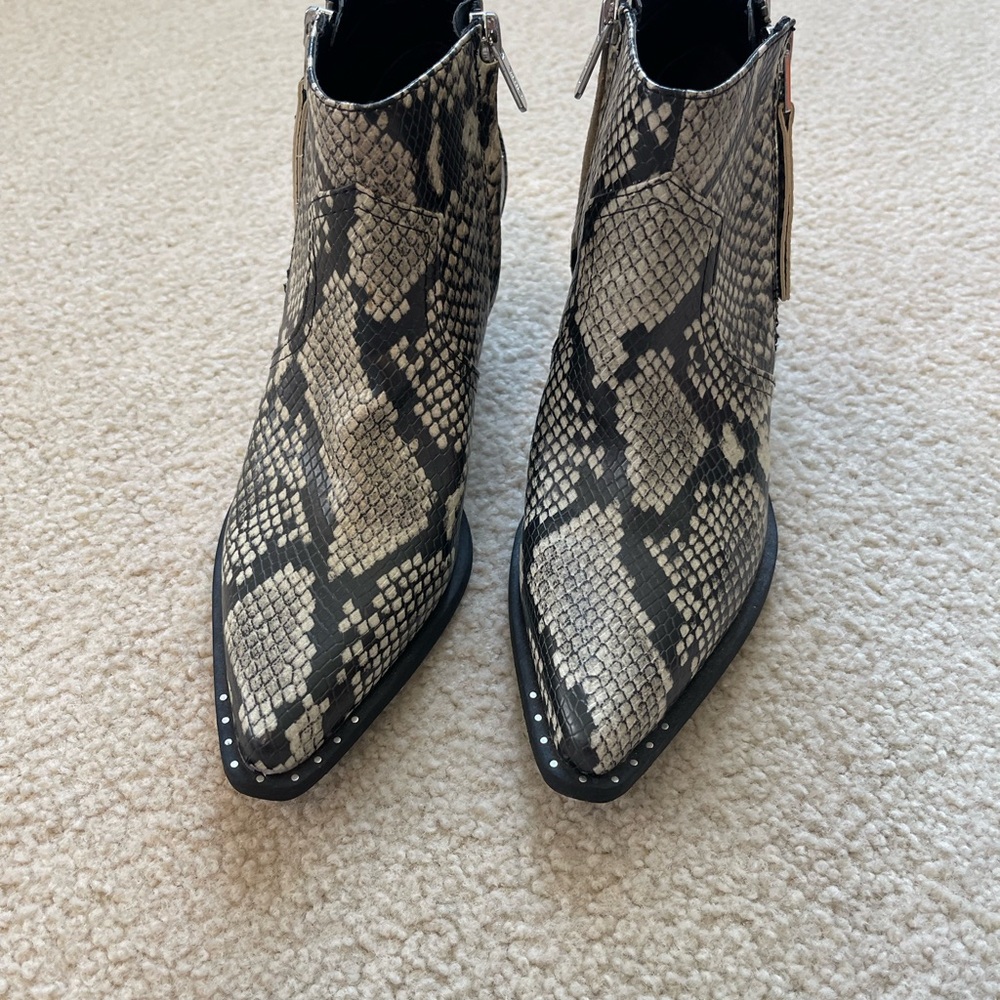 Snakeskin Booties Circus by Sam Edelman